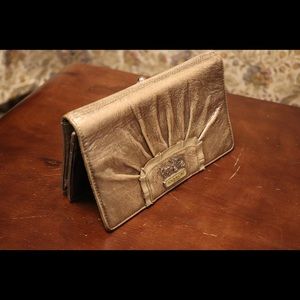 Coach Metalic Gold Wallet/Crossbody